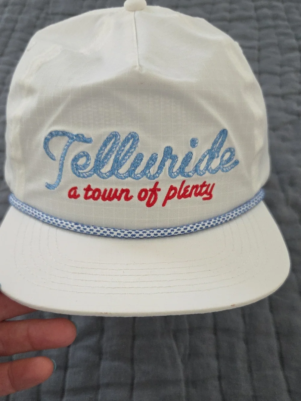 Telluride White Rope Hat
